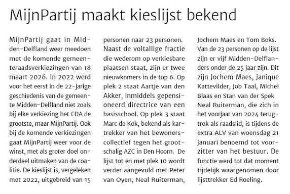 Kieslijst bekend (Schakel)