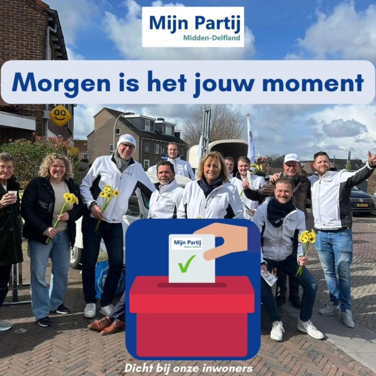 Morgen, 18 maart, stemmen!